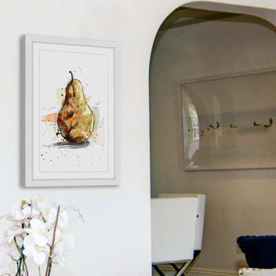 «Poire» par Marie-Eve Pharand - reproduction d'art sur papier encadrée