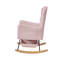 Fauteuil berçant rose
