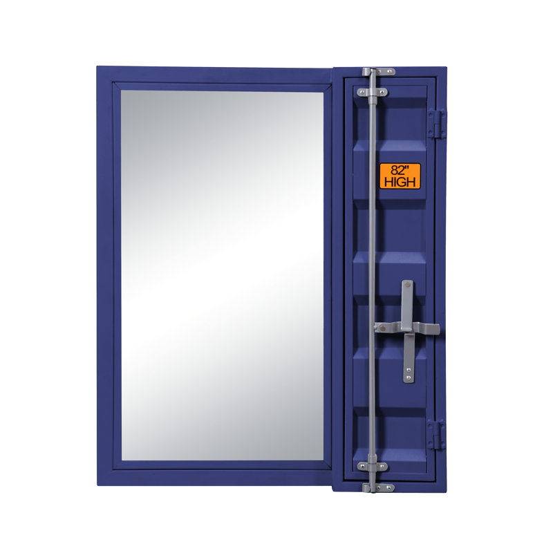 Miroir de salle de bain, Bleu