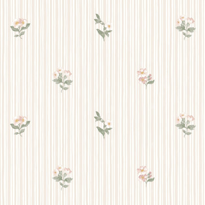 Martha Stewart Garden Stripe Linen Wallpaper