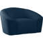 Fauteuil demi-tonneau en velours Alaw-1910994065