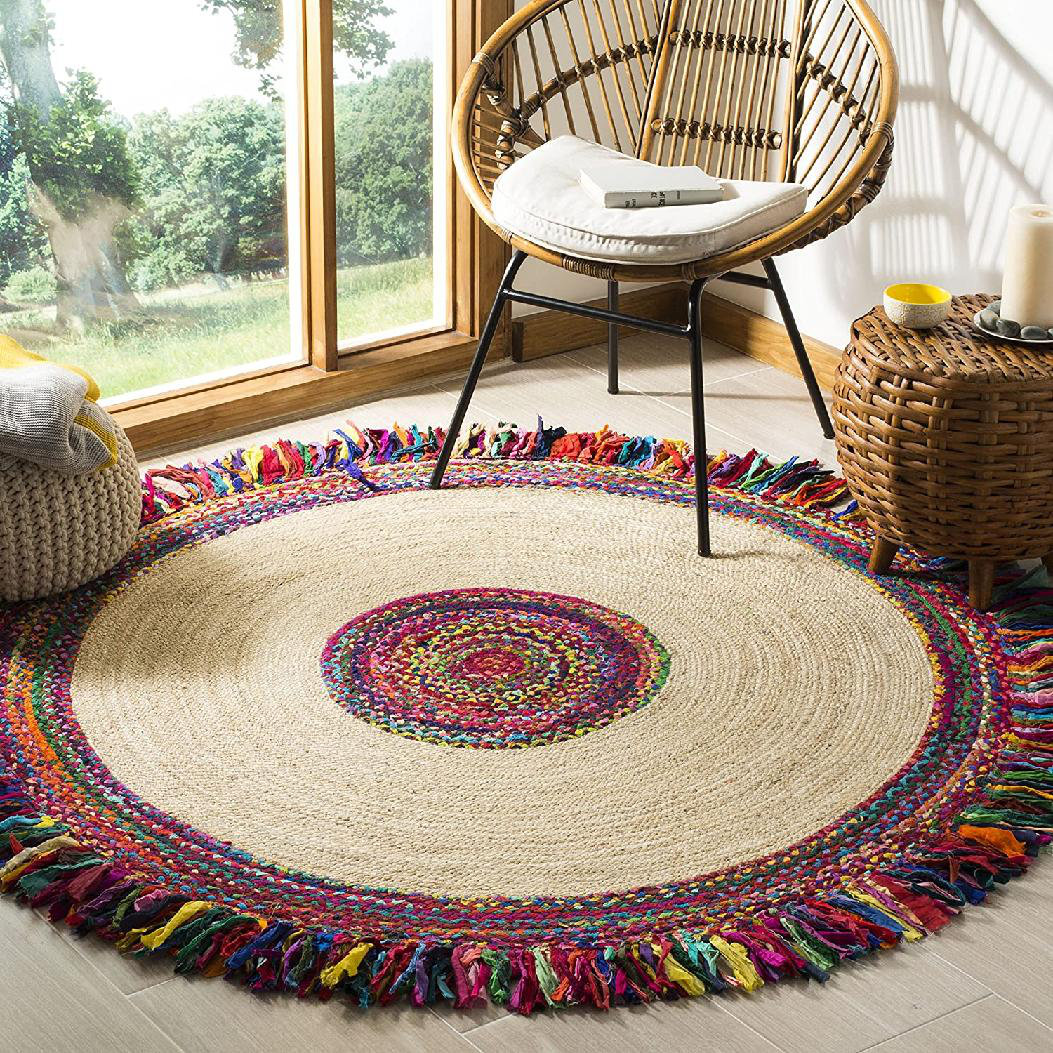 Dakota Fields Ameka Hand Braided Abstract Rug | Wayfair