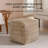 Teagan 16' Dark Brown Upholstered Pouf Ottoman-1459441036