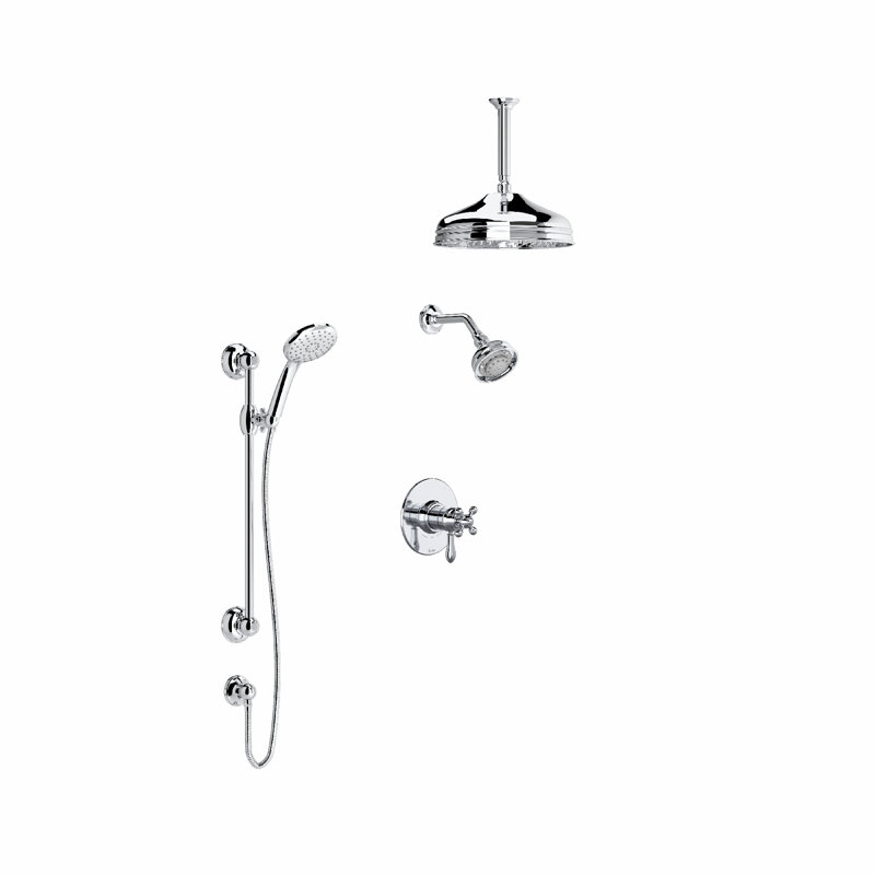 1/2" Therm & Pressure Balance Trim with 5 Functions, Polished Chrome