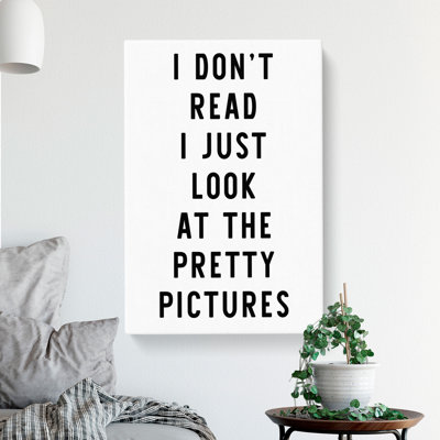 Don't Read - Wrapped Canvas