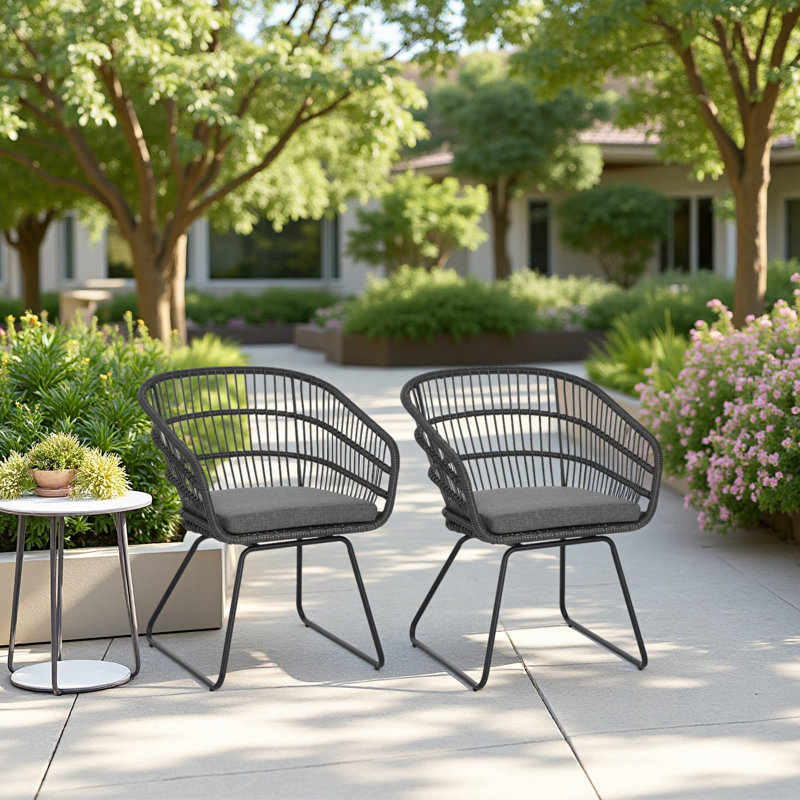 CHAISE, 2PCS avec 2 coussins