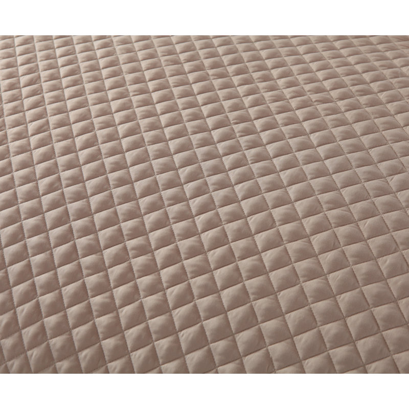  Courtepointe simple en microfibre traditionnelle, Courtepointe simple, Taupe