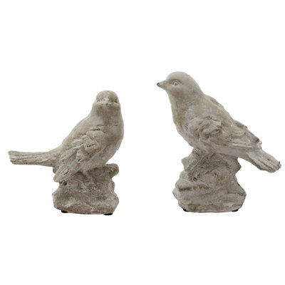 Ensemble de 2 statues d'oiseaux Crothers