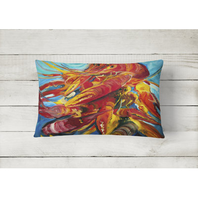 Crawfish Indoor/Outdoor Throw Pillow