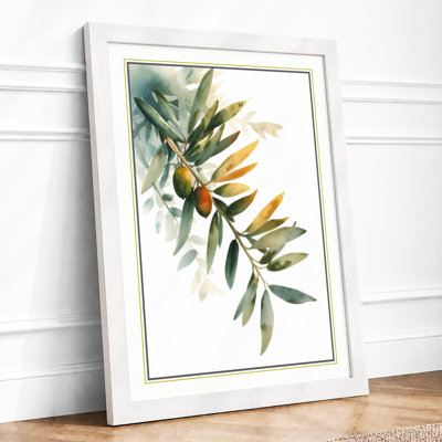 Olive Branch Botanical - Framed Print