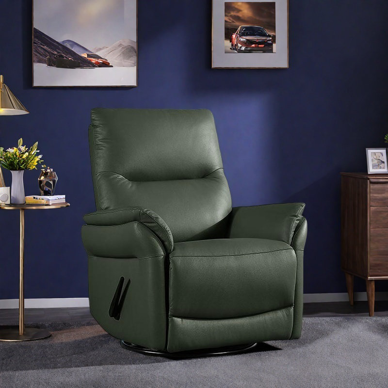 Quality fashion sofa casual rotating recliner, Green