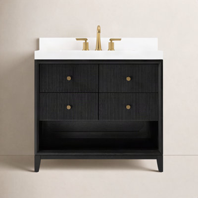 Momo Oak Single Bathroom Vanity