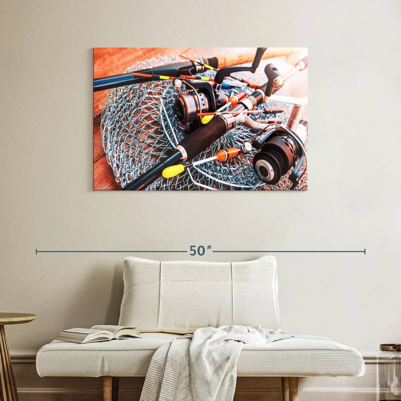 Senne Ready To Fish, 26" H x 39" W