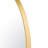 Capsule Wall Mirror - 22"W x 40"H Mirror - Gold