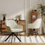 51cm H Upholstered Arm Dining Chair-1055836020-1070535368