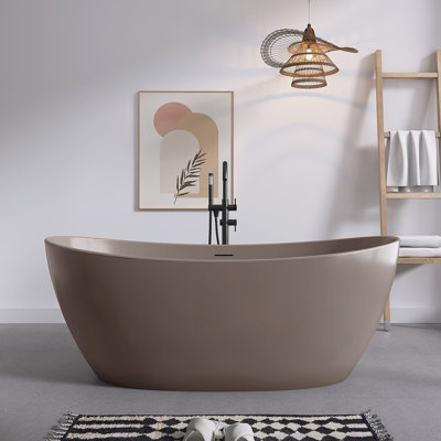 65'' x 33'' Soaking Solid Surface Bathtub