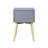 Side Table, Bedside Table With 2 Drawers, Mid-Century Modern Storage Nightstand, Small Bedside Table-2064229018