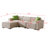 4 - Piece Upholstered Sectional-1715545793-1715545852