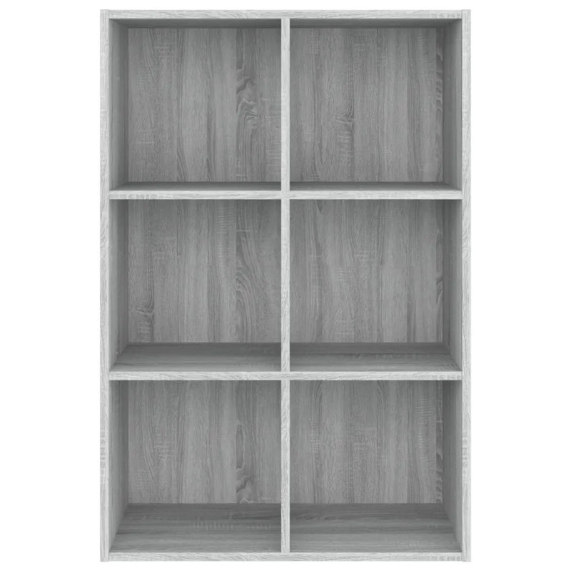 Gardinier Book Cabinet 66 x 30 x 98 cm Engineered Wood, Grey Sonoma