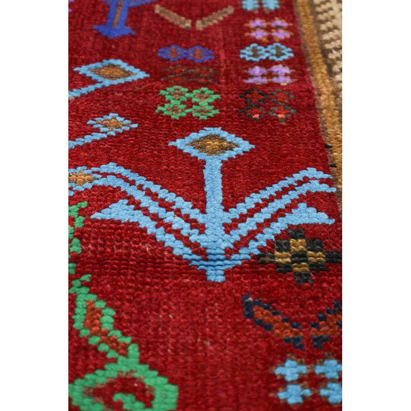 Vintage Turkish Village Rugs One-of-a-Kind Runner 3' X 10'1" Area Rug