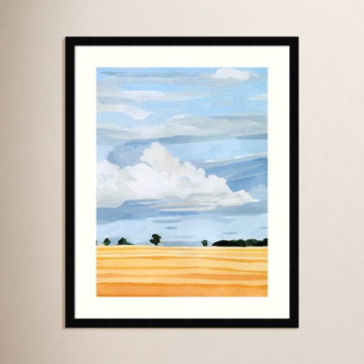«Pale Cloudscape I» par Emma Scarvey, reproduction d'art sur papier encadrée