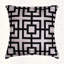 Ensemble de 4 housses de coussin en lin brodé pour l'intérieur et l'extérieur avec motif géométrique - Cadeau de Noël élégant-1695185735