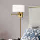 Kevyn Single Light Steel Dimmable Swing Arm Sconce