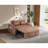 Velvet Pull-out Sleeper Sofa Bed, Adjustable Back and with USB Pport, swivel phone stand-938975615-938975614