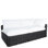 Montecito N-Dura Resin Wicker Outdoor Right Arm Facing Loveseat - Onyx