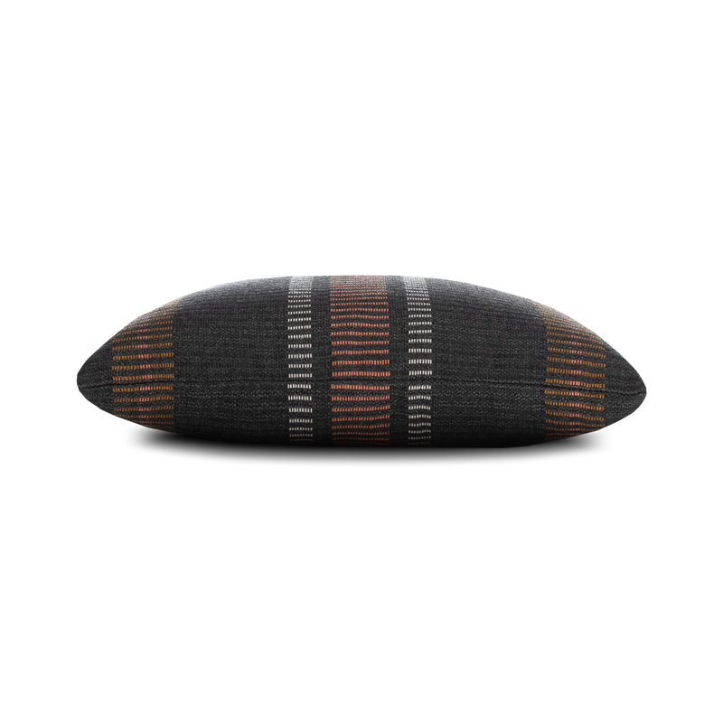 Journey Throw Square Indoor/Outdoor Pillow Cover & Insert by Elaine Smith, Earth Striped, 22"H x 22"W, Polyester