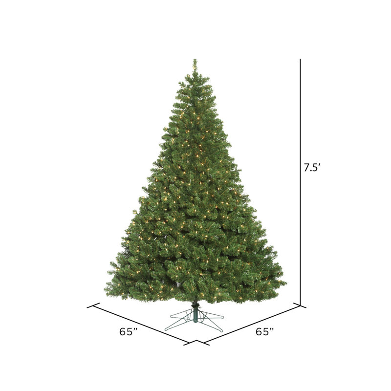 Oregon Fir Artificial Christmas Tree with Clear Lights, ClearDura-Lit® Incandescent, 8.5'