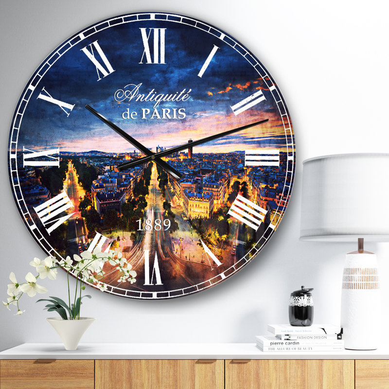 Night Night Amazing View - Horloge murale campagne française, Moyen