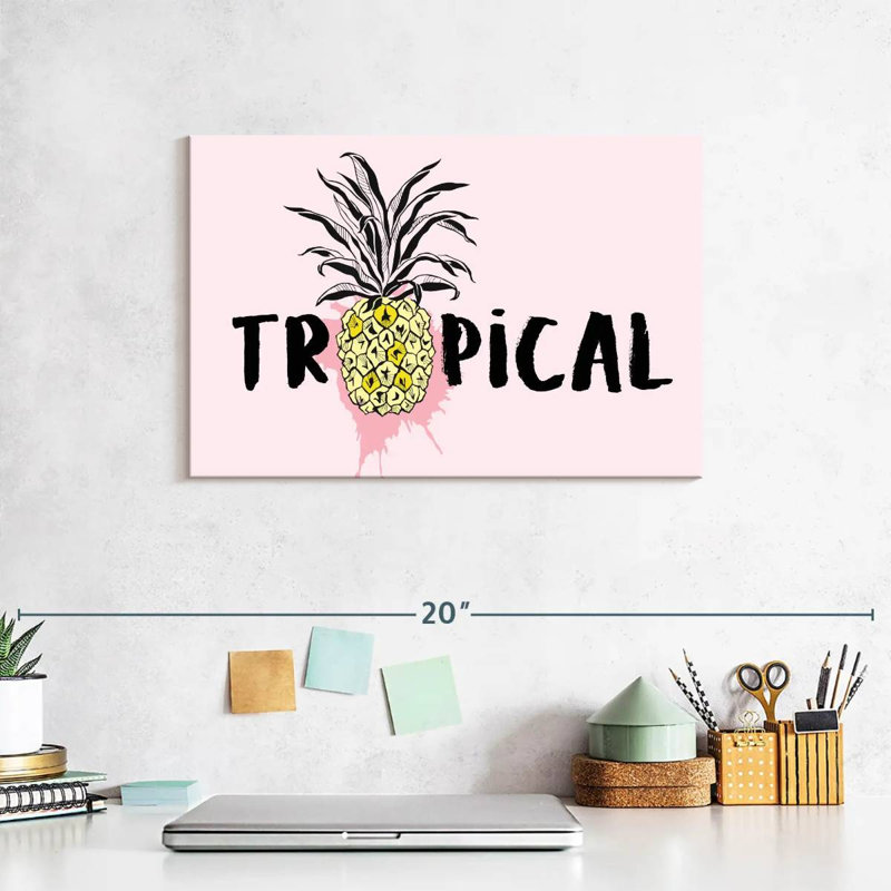 Yarlin Pineapple Typography, 8" H x 12" W