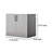 Asti Garage Wall Storage Cabinet, 32 Inch, 2 Doors, Gray Metallic