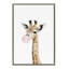 «Bubble Gum Giraffe» par Amy Peterson, reproduction d'art sur toile encadrée-567326244-550469760