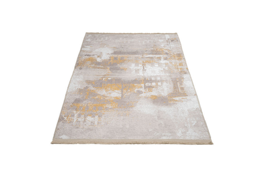 Teppich Dallton aus Polyester in Beige