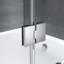Julien 48'' W x 58'' H Frameless Tub Door with Clear Glass-1924090827