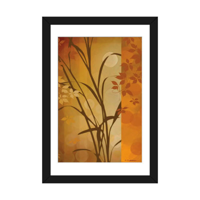 « automne coucher de soleil i », reproduction d’impression sur toile tendue
