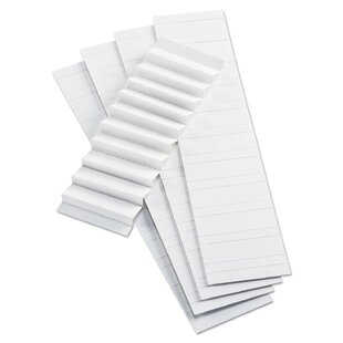 Blank Inserts for Hanging File Folders, 1/5 Tab, Two", 100/Pack