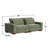 Kitson 89'' Recessed Arms Modular Sofa-662625237