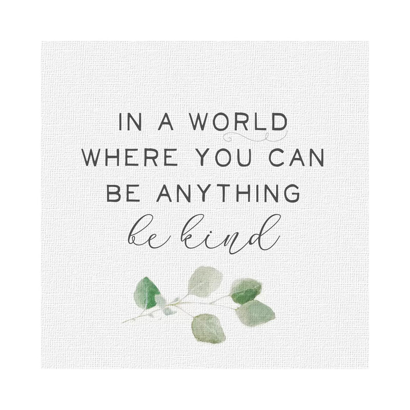 Inspired Life II 1 Piece Wall Art on Canvas, 66.04 cm H x 66.04 cm W x 1.91 cm D, Wrapped Canvas