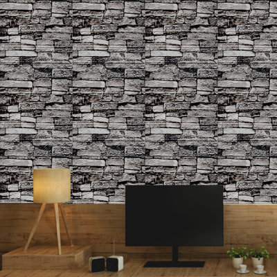 30 Pieces Marble Effect 3D Wall Tile Stickers Waterproof Peelable Wallpaper