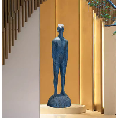 Sculpture en résine minimaliste moderne