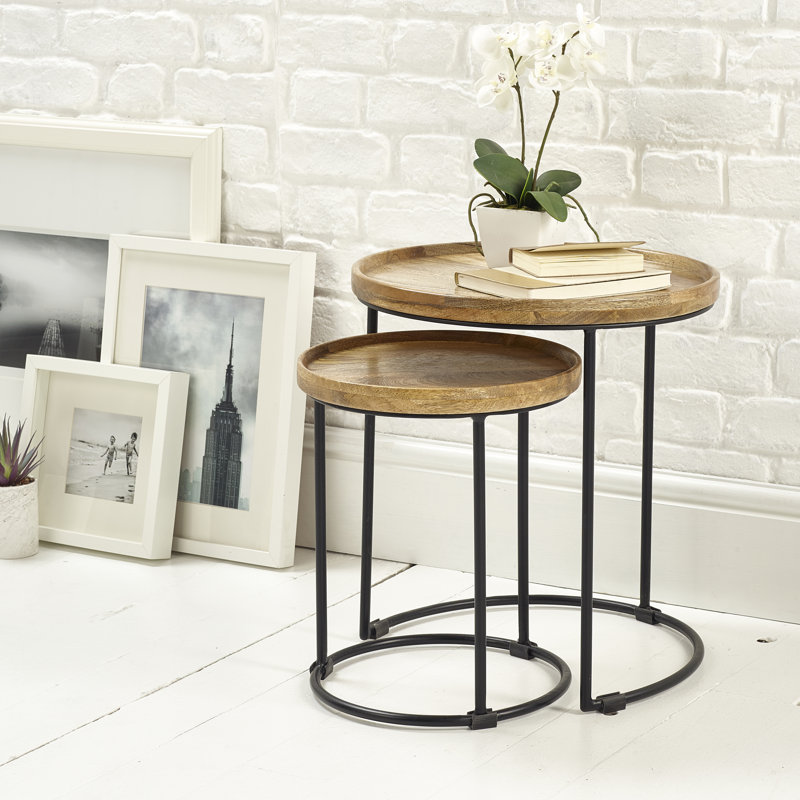 Angeville Tray Top Frame Nesting Tables