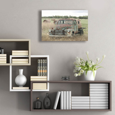  «Hay Harvest» par Lori Deiter, art mural en verre acrylique, 24 po x 16 po