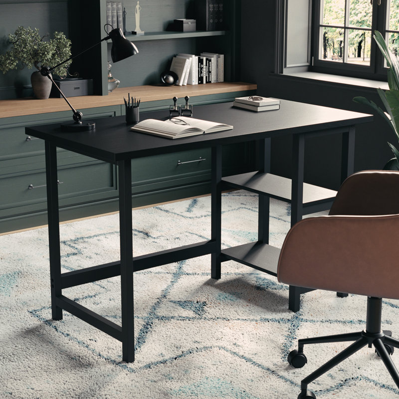 Bureau à tréteaux Martha Stewart Beckett, Noir