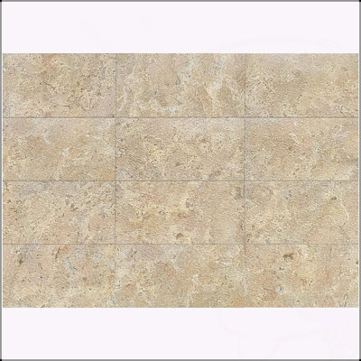 Marbre naturel beige doré 12 * 24, pour plancher et mur, carreaux de marbre au fini cuir, pierre naturelle, 1 boîte de 4 pièces