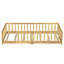 Lit simple en bois massif pour lit de transition pour tout-petit avec clôture sans porte-1131142841