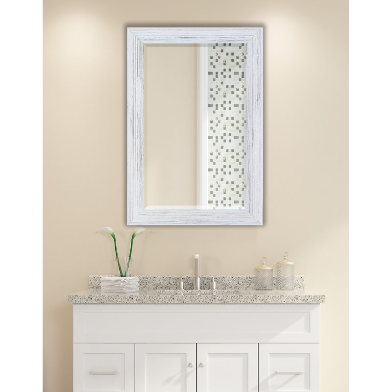 Miroir de salle de bain Kerber, H 35 po x l 23 po, Blanc