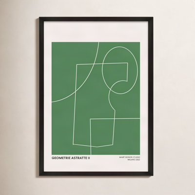 Caila "Geometric Abstraction in Green" Print